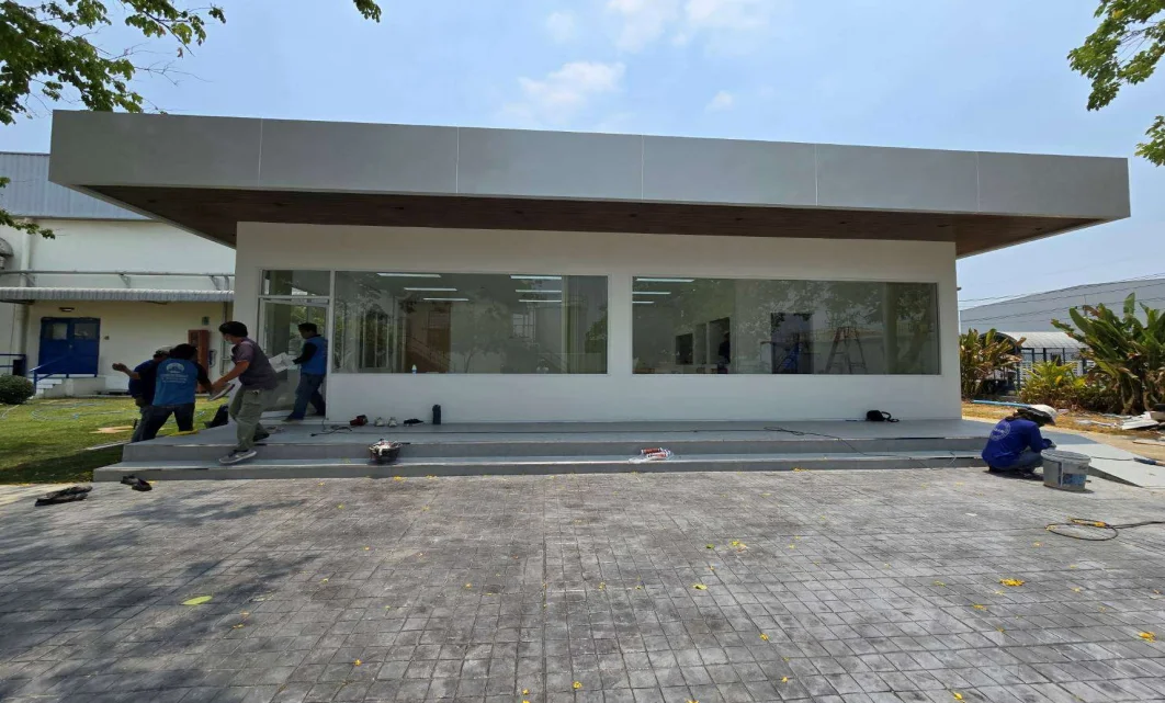 งานออกแบบและก่อสร้างโรงอาหาร